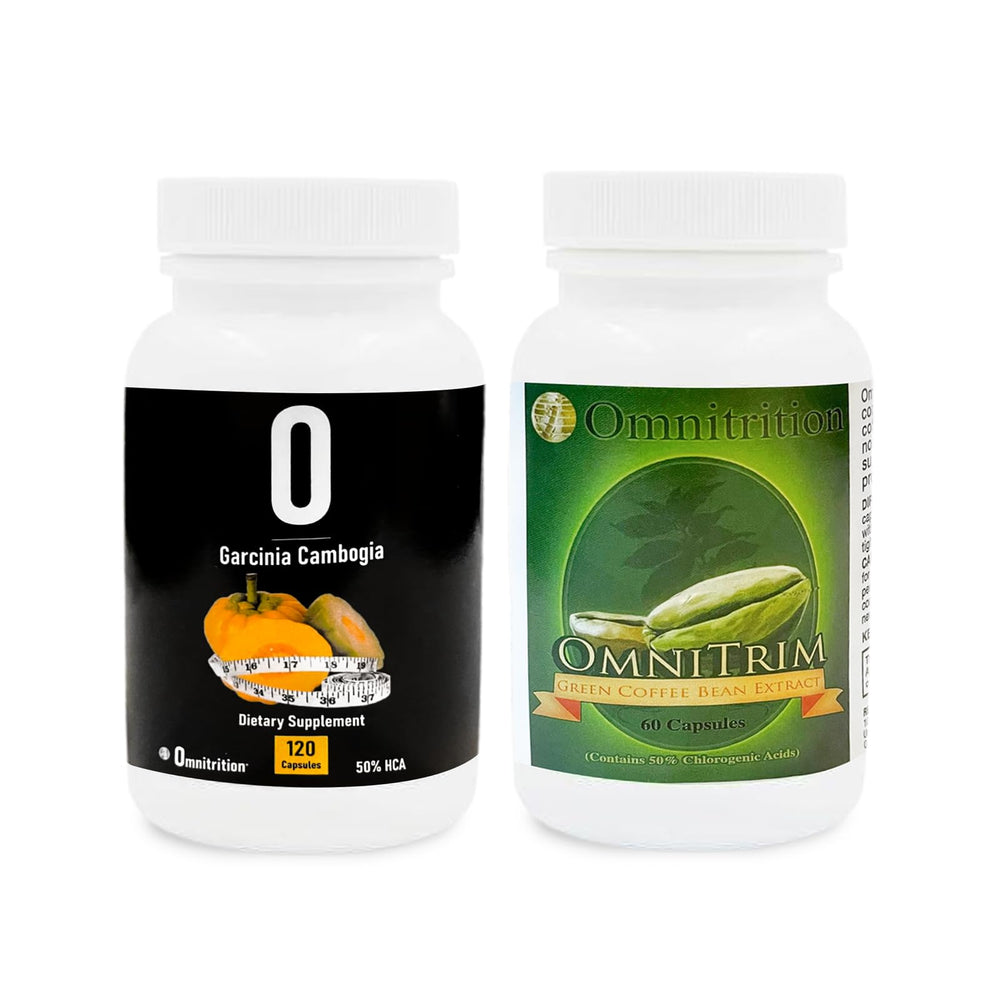 Omnitrition Garcinia Cambogia capsules bottle for daily wellness and vitality.