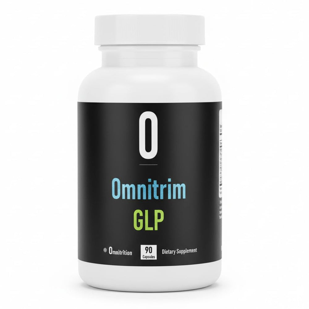 Omnitrition OmniTrim GLP bottle front view for daily wellness support.