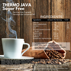Caffeine and theobromine offer daytime energy in Thermo Java.