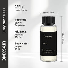 omxsair jasmine bergamot marine blend diffuses fresh coastal notes