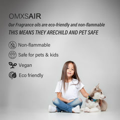 OMXSair KOA wood base provides a warm foundation for luxury aroma.