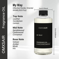 omxsair My Way diffuser in a luxury living room for spa-worthy ambiance.