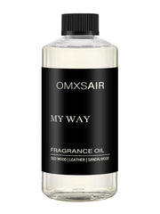 omxsair My Way diffuser oil bottle close-up for premium ambience.
