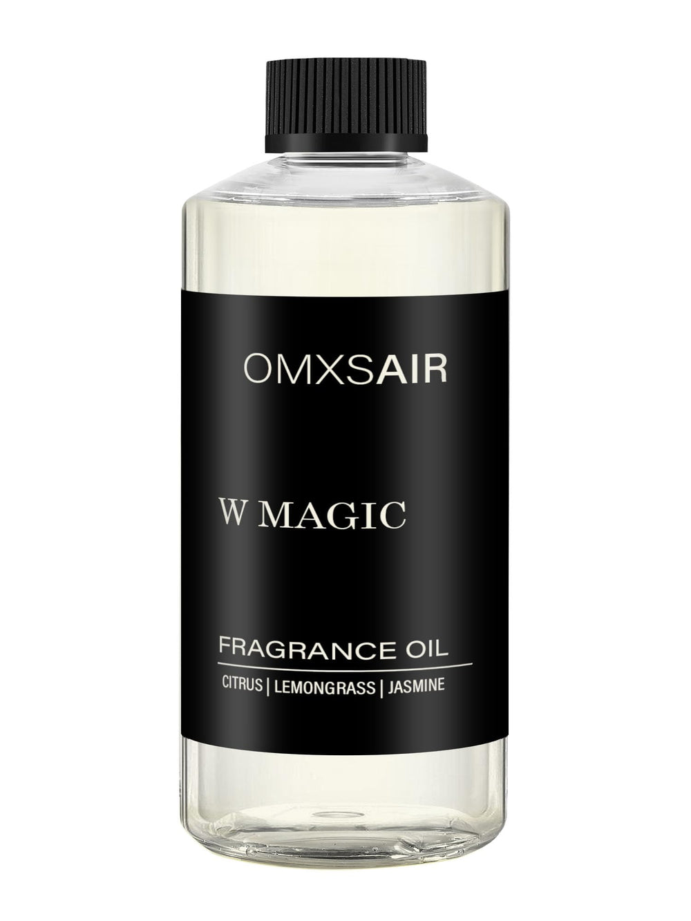 omxsair W Magic diffuser oil bottle 500ml showcases a luxurious scent for home ambiance.