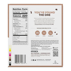 ONE Vanilla Latte bar close-up highlighting coffee-inspired flavor for focus