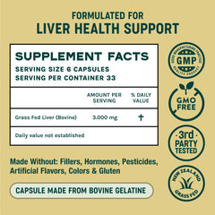 One Earth Health liver provides natural vitamins A and B complex for daily wellness
