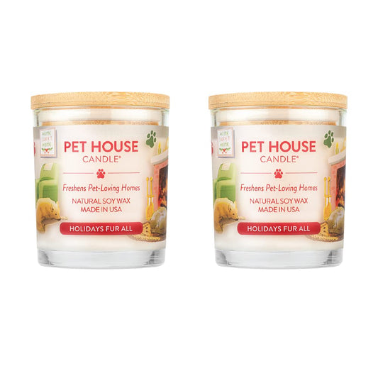 One Fur All Pet House Scented Candle pack for a fresh home fragrance.