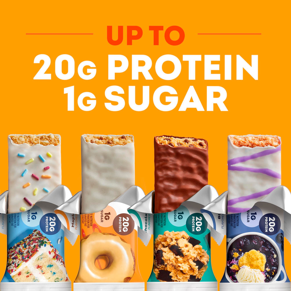 Desk-side ONE protein bar as a quick office snack.
