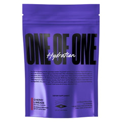 ONE OF ONE Hydration bottle pour for fast on-the-go electrolyte replenishment.
