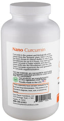 One Planet Nutrition Nano Curcumin label closeup emphasizes tested quality.