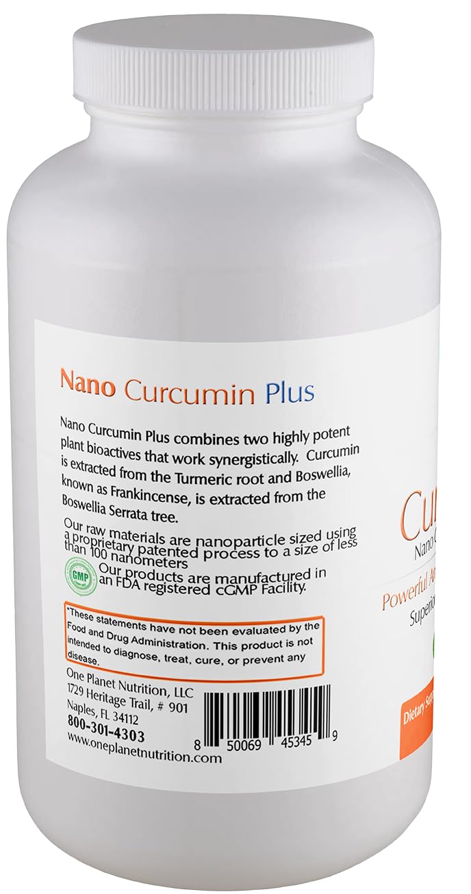 Illustration of nano particle technology showing enhanced absorption for One Planet Nutrition Nano Curcumin Plus.