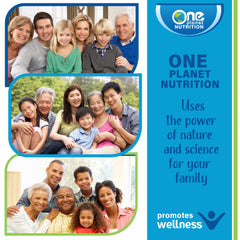 One Planet Nutrition ginger bottle displaying 120 servings