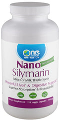 One Planet Nutrition Nano Silymarin bottle shows premium supplement packaging for detox support.