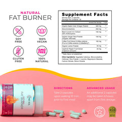 One Sol Fat Burner capsules closeup highlighting natural ingredients.