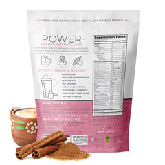 One Sol Lean Horchata in a mixing bowl shows non-GMO protein blend