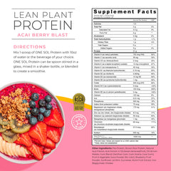 One Sol lean protein powder scoop ready for quick, convenient shakes