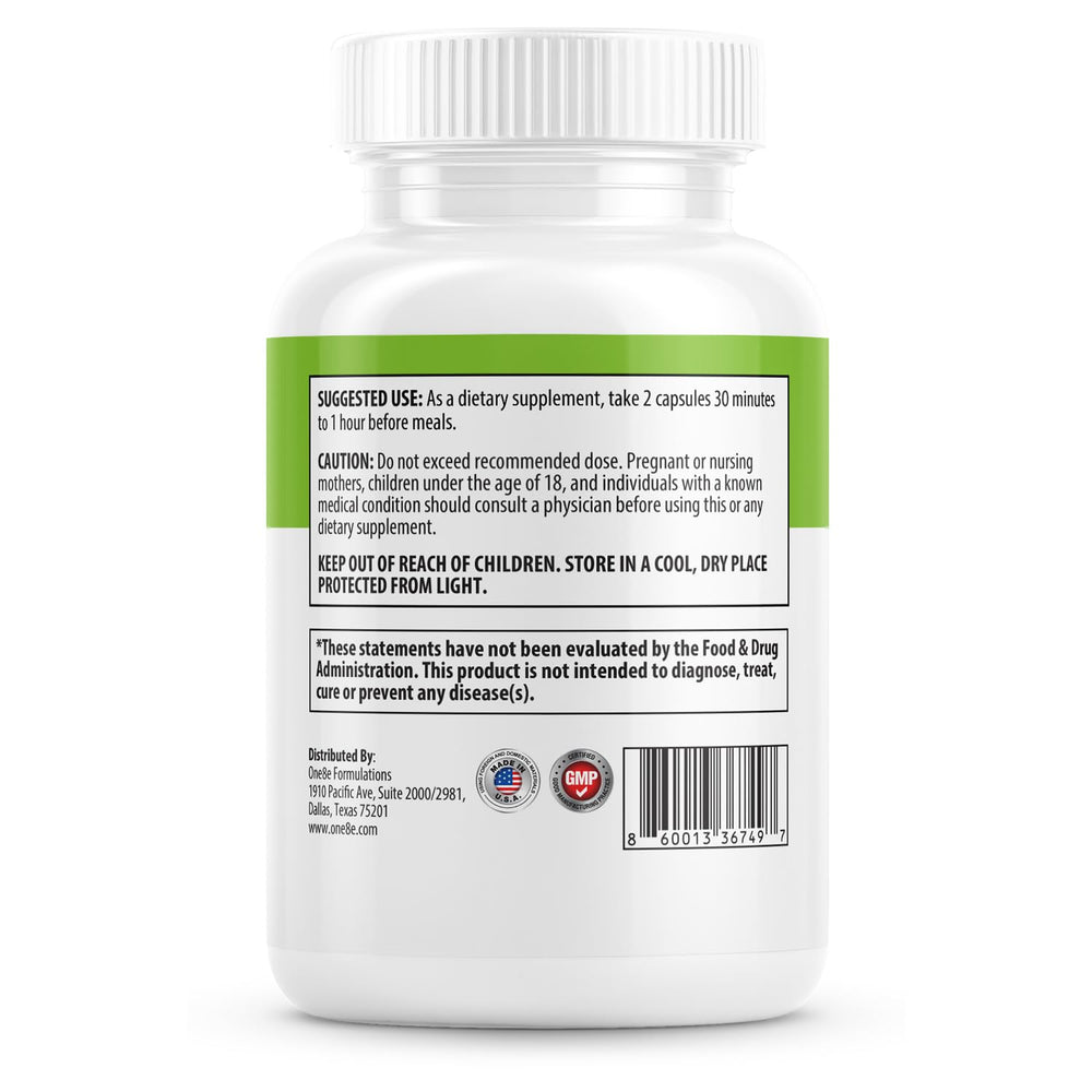ONE8E Garcinia Cambogia capsules inside view emphasize uniform size