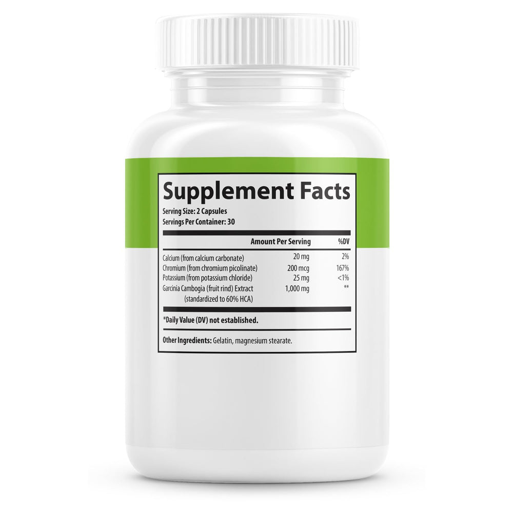 ONE8E Garcinia Cambogia packaging box showcases clean ingredient profile