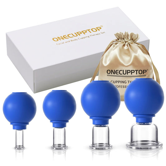ONECUPPTOP plexiglass cupping set compact design for at-home facial massage