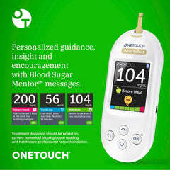 OneTouch sterile lancets ensure a clean blood sample.