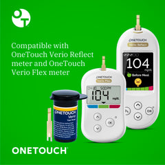 OneTouch Verio test drops require a small blood sample.