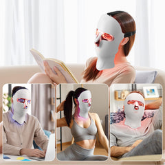 ONLUKY red light therapy mask adjustable strap for secure fit.
