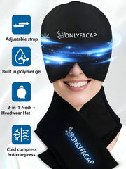 Onlyfacap Hot and Cold Therapy Packs, close-up, reusable gel packs for versatile use.