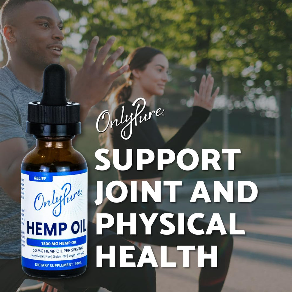 Night-time use of OnlyPure Relief hemp oil drops for sleep support.