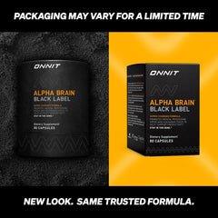 ONNIT Alpha Brain capsules ready for daily use.
