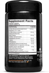 ONNIT Alpha Brain Black Label label highlights non-GMO testing.