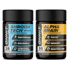 ONNIT Alpha Brain bottle ready for focused study
