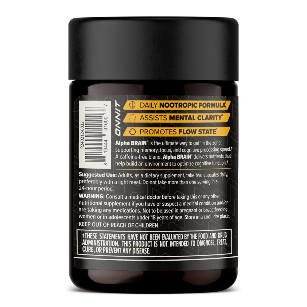 ONNIT Alpha Brain no-crash concept image for stable daytime performance