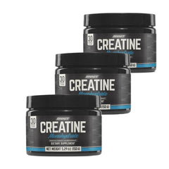 ONNIT Creatine Monohydrate powder tubs support muscle strength and lean mass.