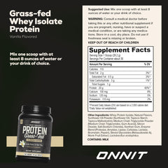 ONNIT Vanilla whey isolate shake being poured after workouts