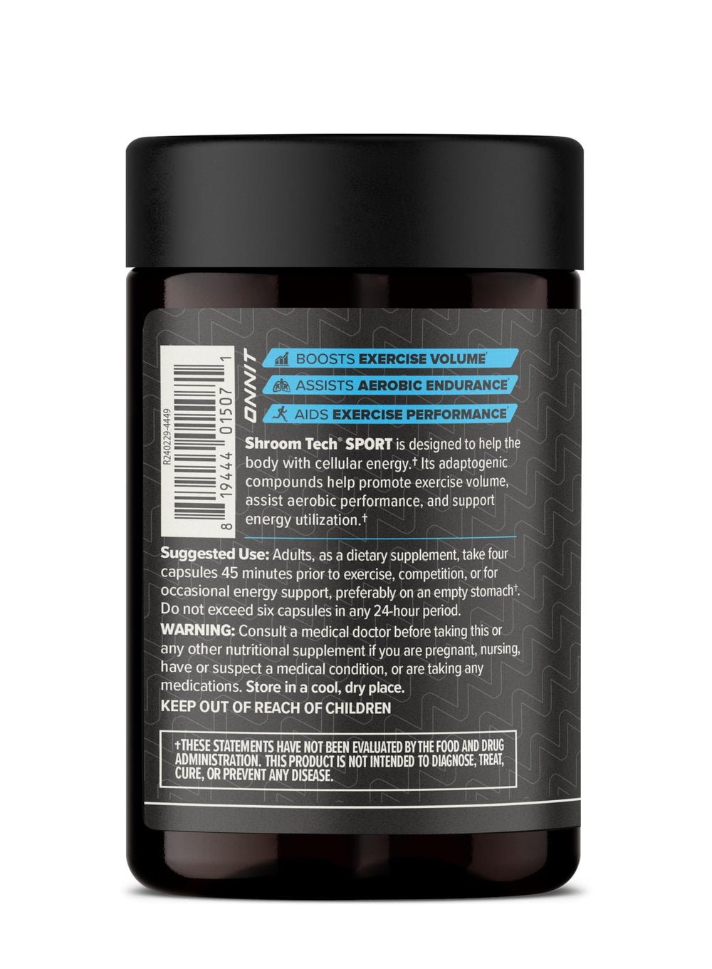 Ashwagandha in ONNIT Shroom Tech SPORT provides adaptogenic energy support.