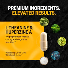 Onnit Shroom Tech Sport packaging highlights cellular energy and cardiovascular endurance.