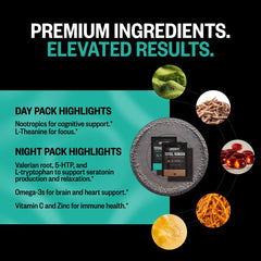 ONNIT Total Human complete supplement box showing 30-day daily packs.