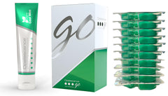 Opalescence Go 15% whitening trays ready for at-home treatment.