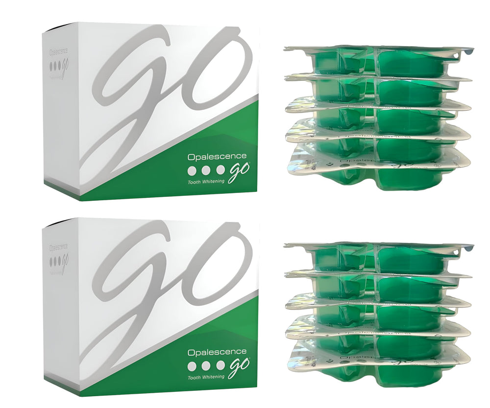 Opalescence Go 15% Mint trays ready to use for whitening.