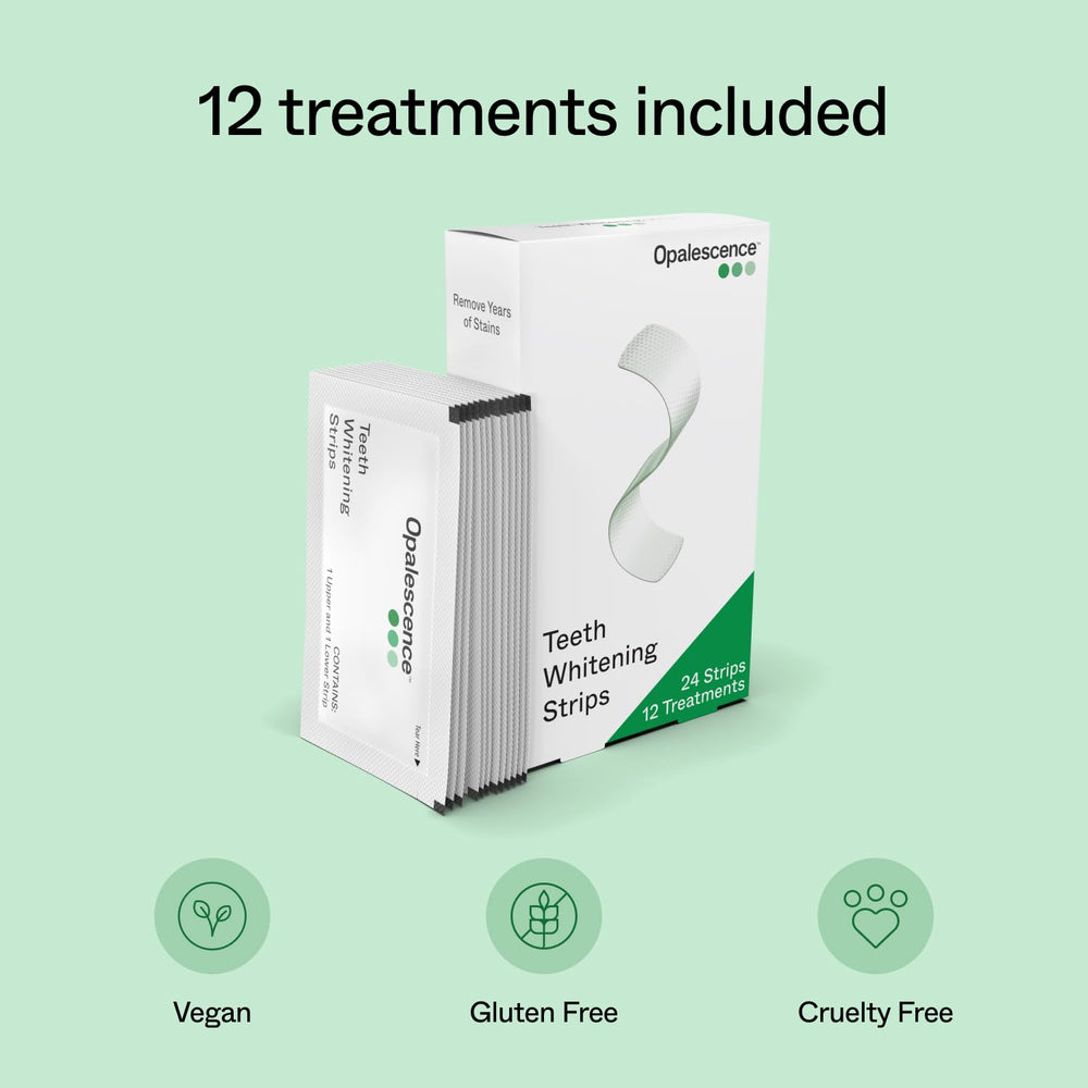 Opalescence Go box shows 12 treatments, clear value for results.