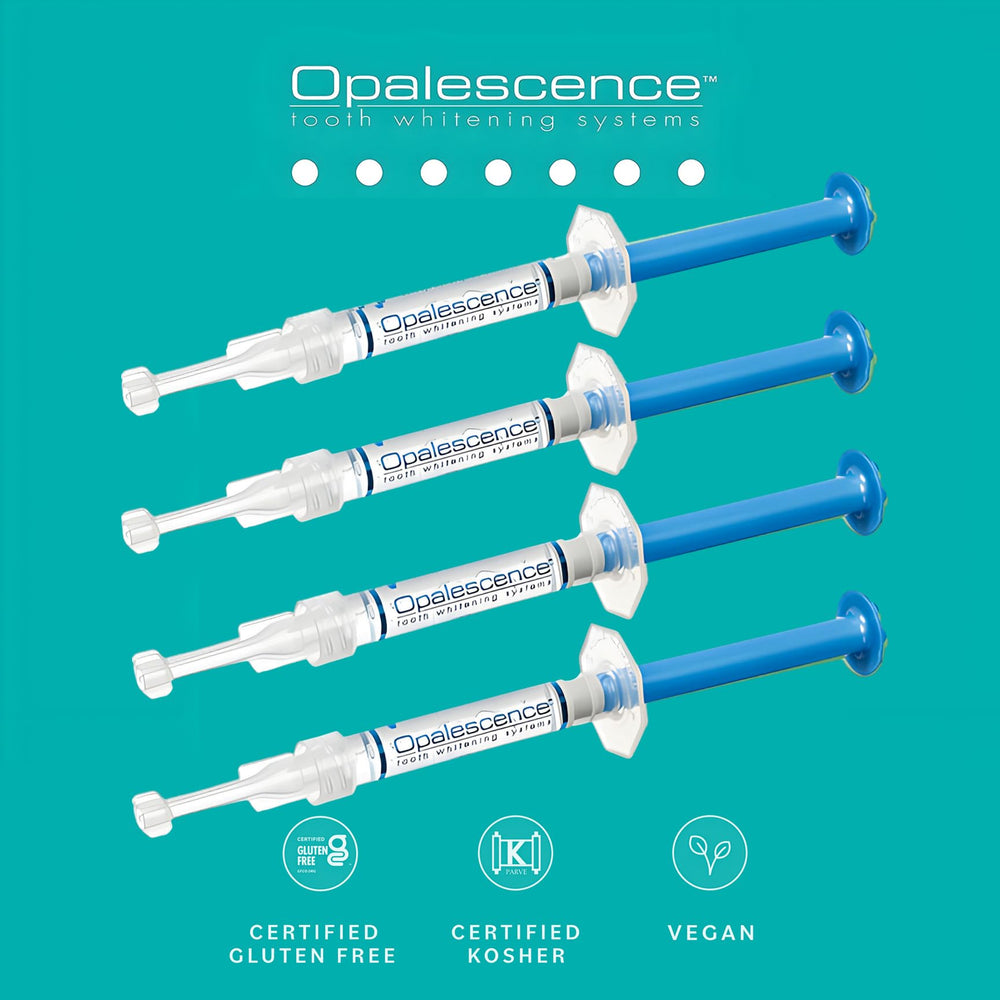 Viscous Opalescence PF gel stays in place on trays.