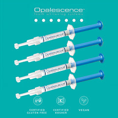 Viscous Opalescence PF gel stays in place on trays.