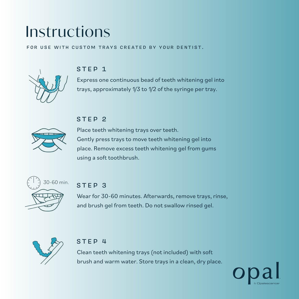 Xylitol-sweetened Opalescence PF gel is vegan and gluten-free.