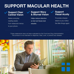 Opti + Life MD on shelf with other vitamins for daily eye care.