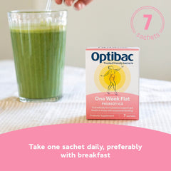 Optibac One Week Flat daily-use image, easy routine for digestive support during busy weeks.