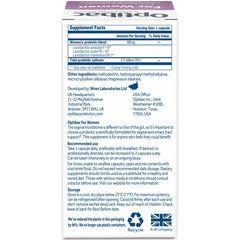 Optibac Probiotics for Women capsule close-up highlighting quality and vegan formula.