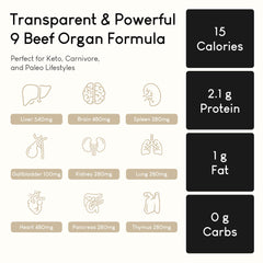 9-organ complex visual highlighting liver, brain, and heart components