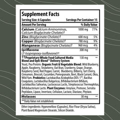 BonePlus capsules closeup emphasizing highly absorbable calcium in a daily supplement