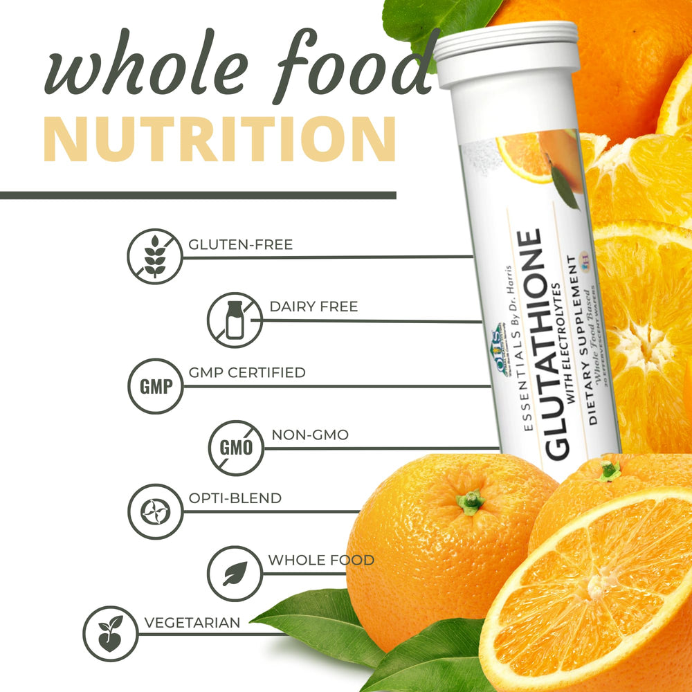 Optimal Health Systems Essential Glutathione wafers stack ready for daily use