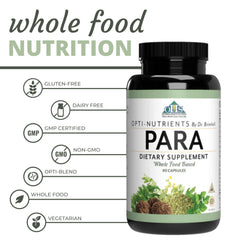 Bottle side view showing vegan, non-GMO, gluten- and dairy-free features.